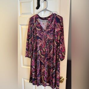 Honeyme Paisley Print Dress